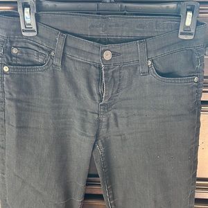 SALE!!!7 for all mankind thin black jeans/lightweight